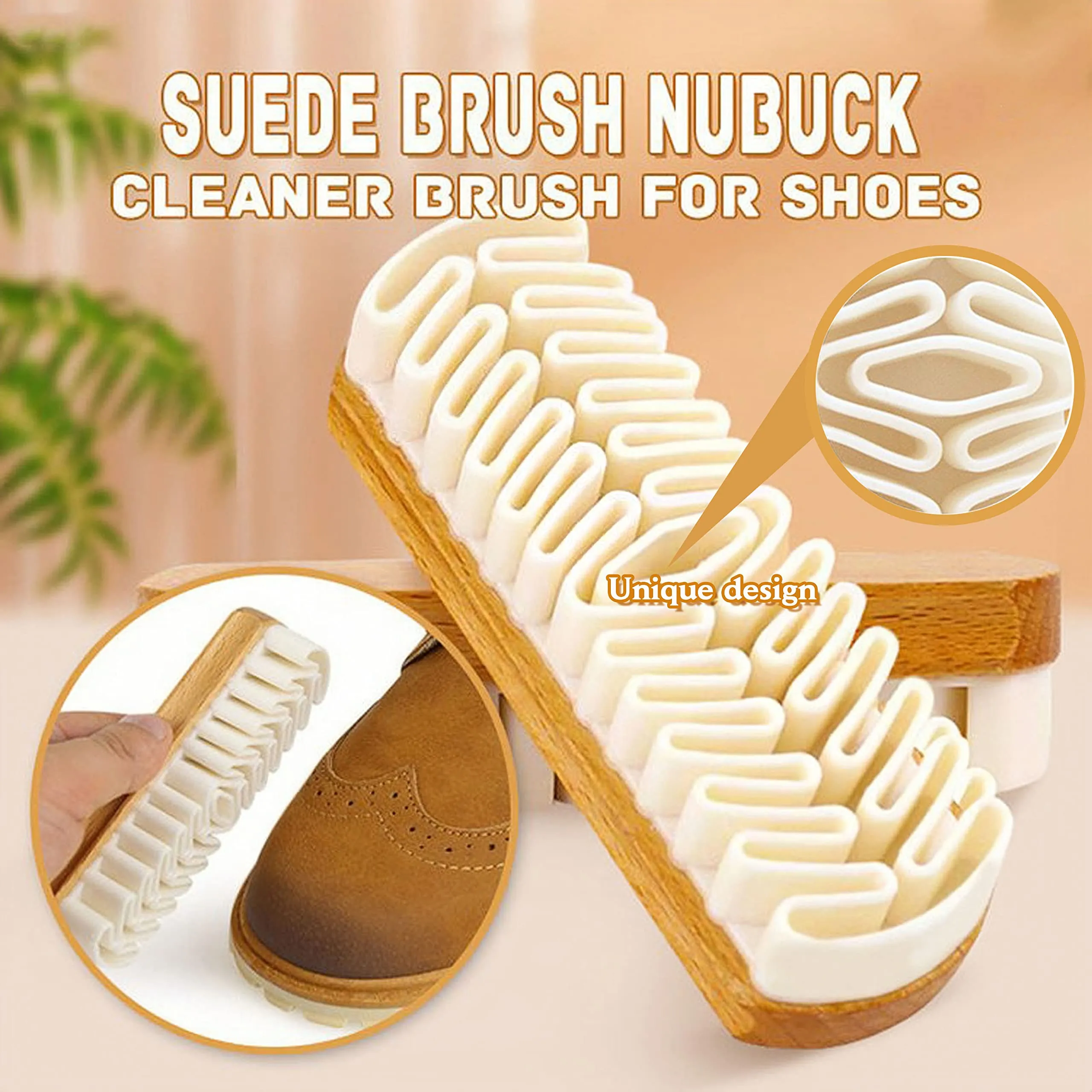 Magic TPR suede brush cleaning a sneaker