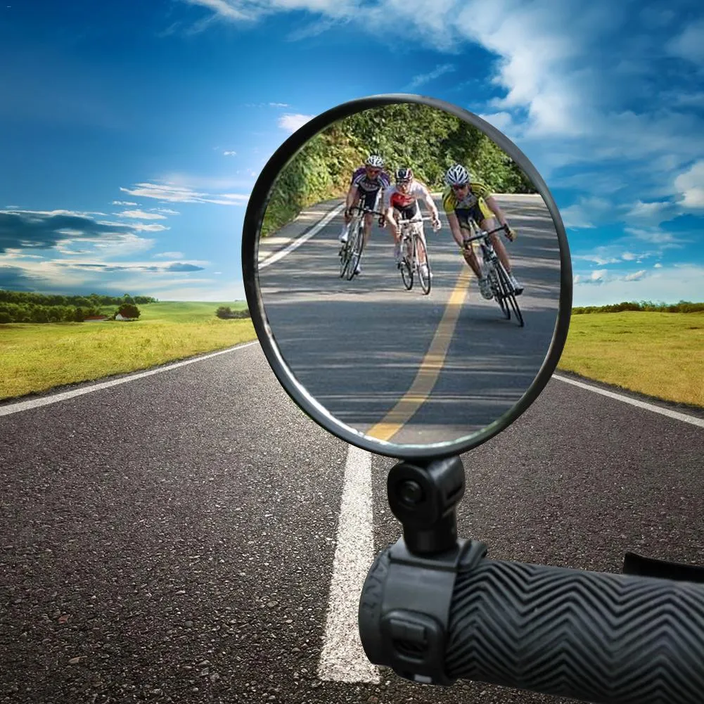 Bicycle rearview mirror mounted on handlebar